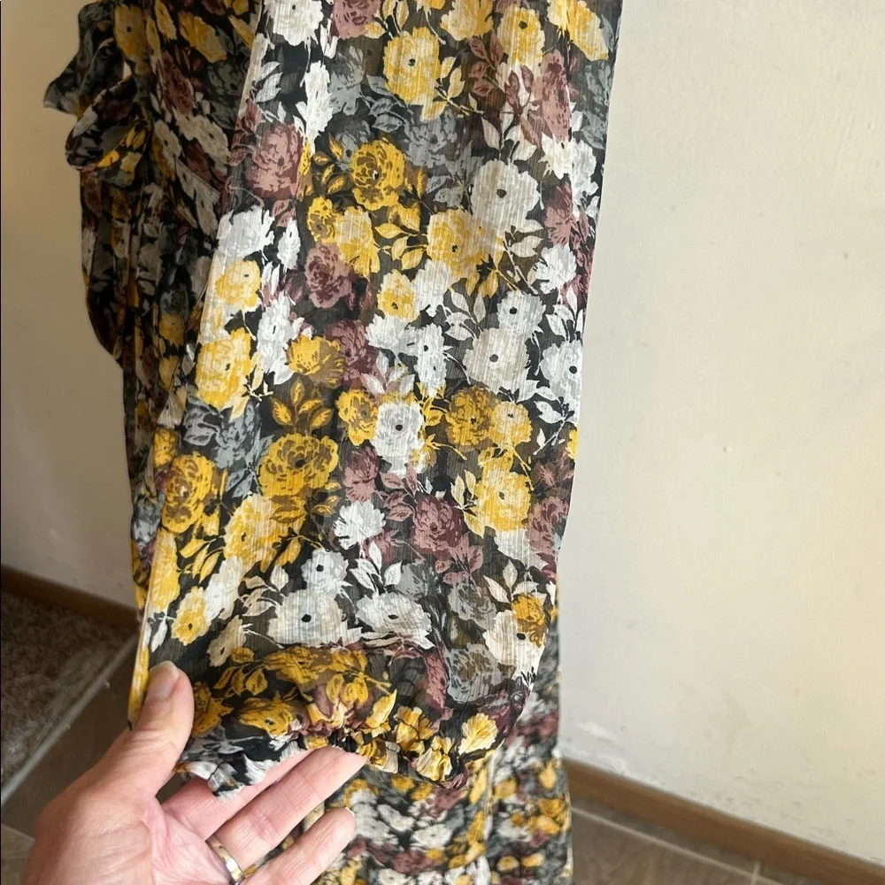 Abercrombie & Fitch Floral High Low Dress Size Lg NWOT